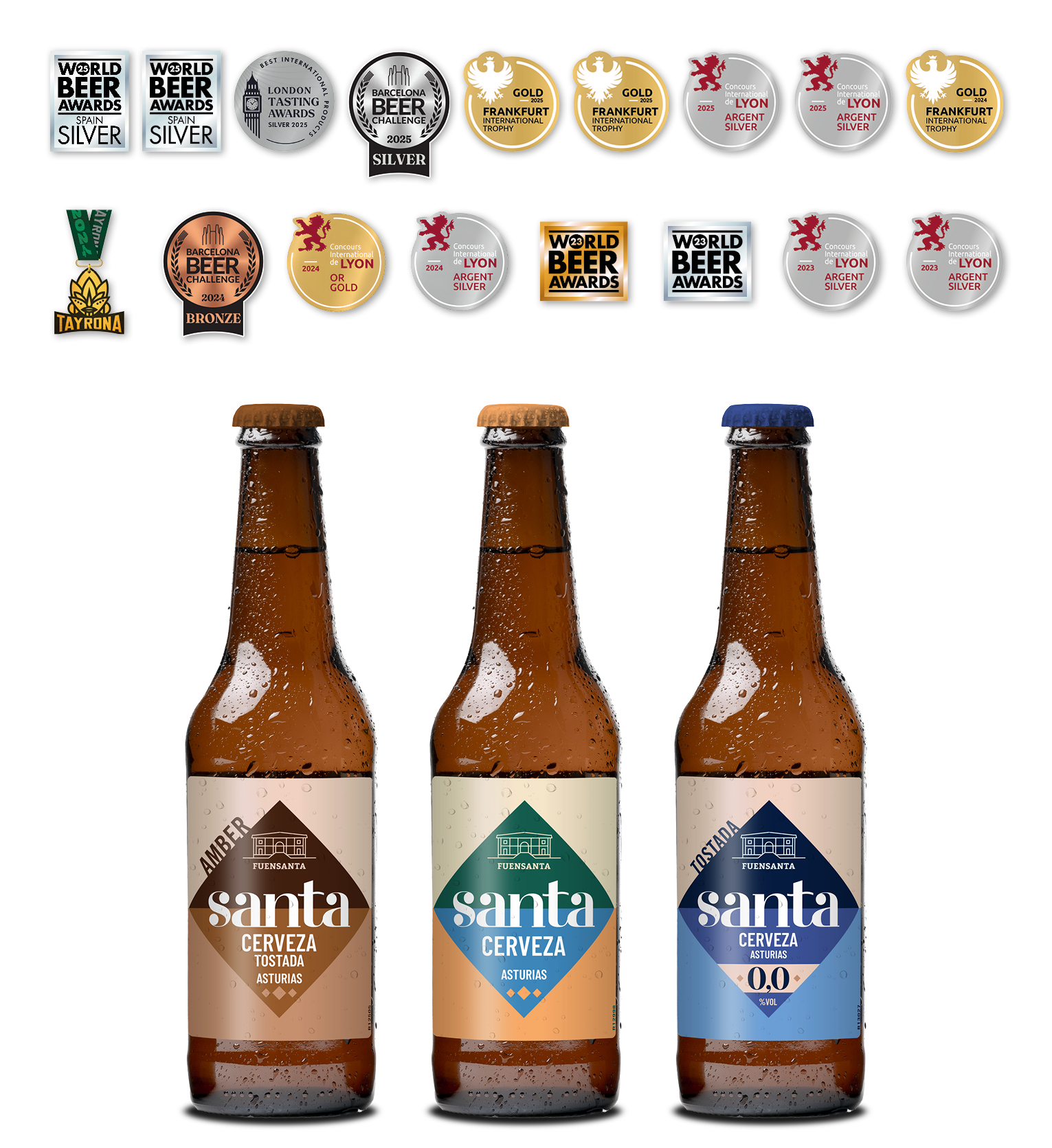 Descubre Santa Cerveza, la cerveza hecha con agua de manantial.
